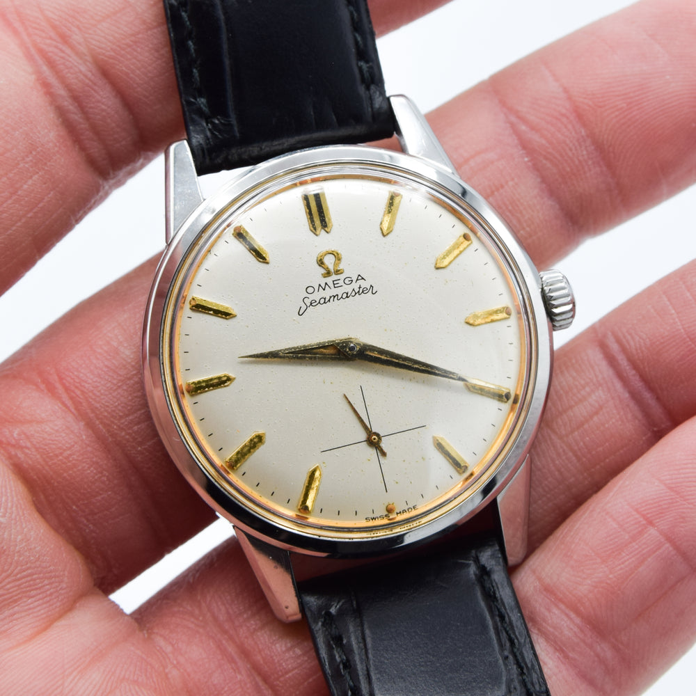 1961 Classic Omega Seamaster All Original Manual Wind with Sub Seconds Model 14389 in Stainless Steel