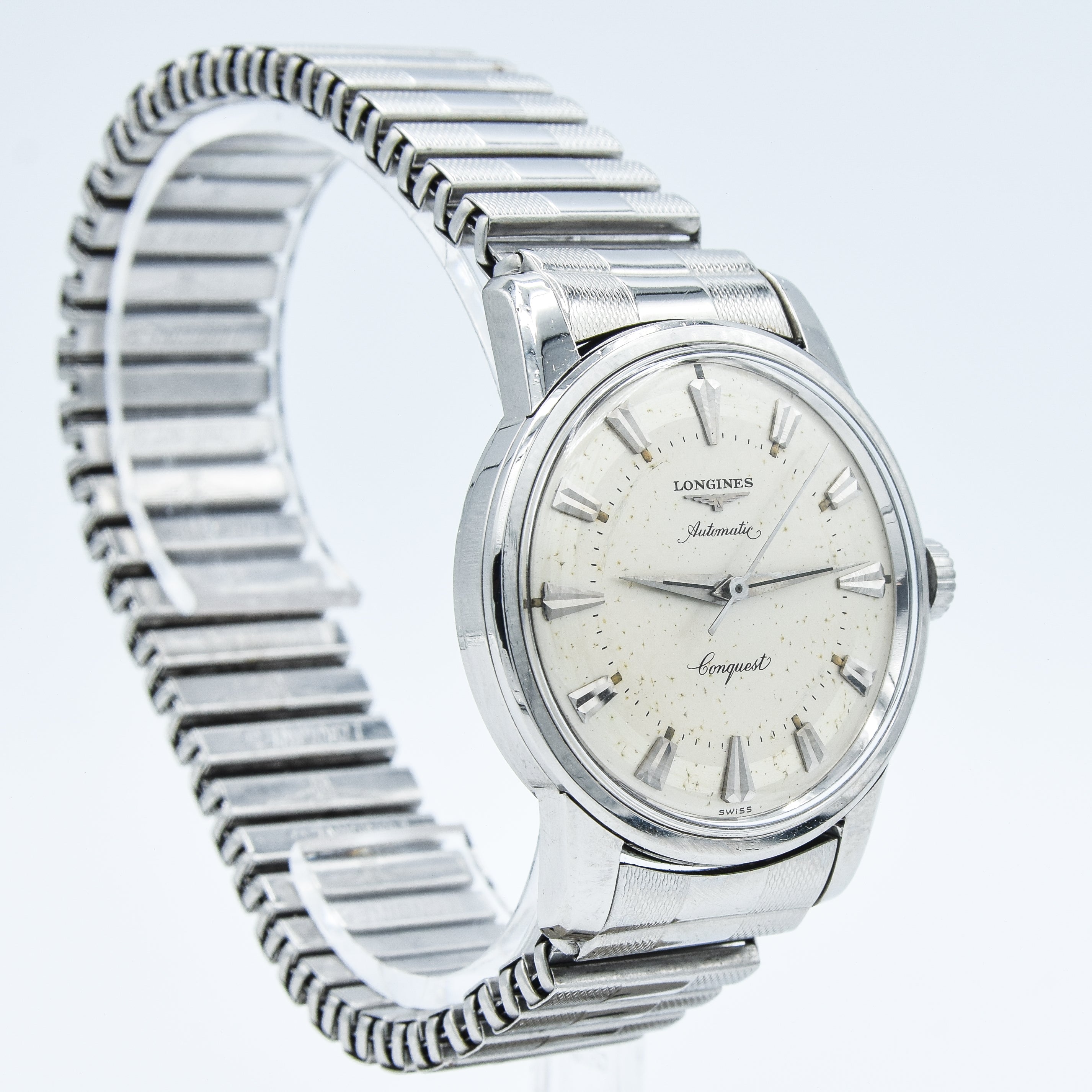 1959 Longines Conquest Model 9000 Full Set in Stainless Steel on