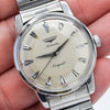 1959 Longines Conquest Model 9000 Full Set in Stainless Steel on Bracelet with Box and Papers & Tags