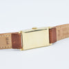 1934 Omega with Red and Black Markers in 14ct Gold Deco Shaped Rectangular Case with Rare Caliber 20F