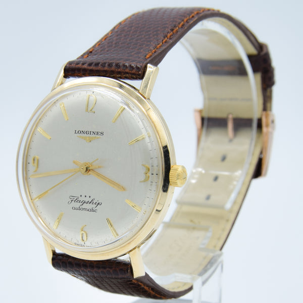 1965 Longines Flagship Automatic in Solid 9ct Gold with Mixed Arabic Numerals Model 3403