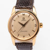 1958 Rare Omega Seamaster Automatic with Two Tone Dial in Solid Heavy 18ct Gold Dennison English Omega Case