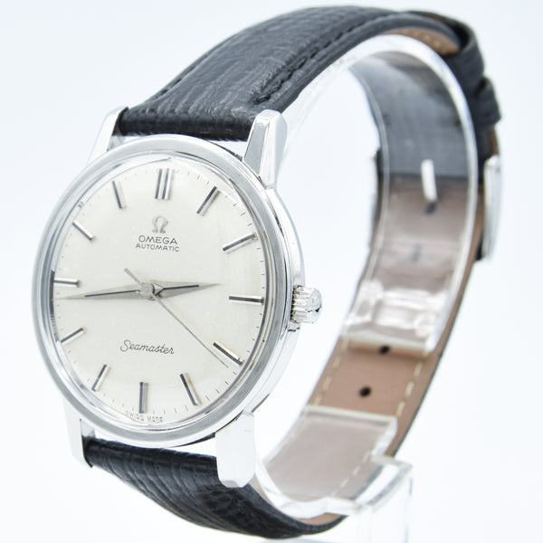 1965 Omega Seamaster Automatic Model 165003 with Satin Silvered Dial in Stainless Steel