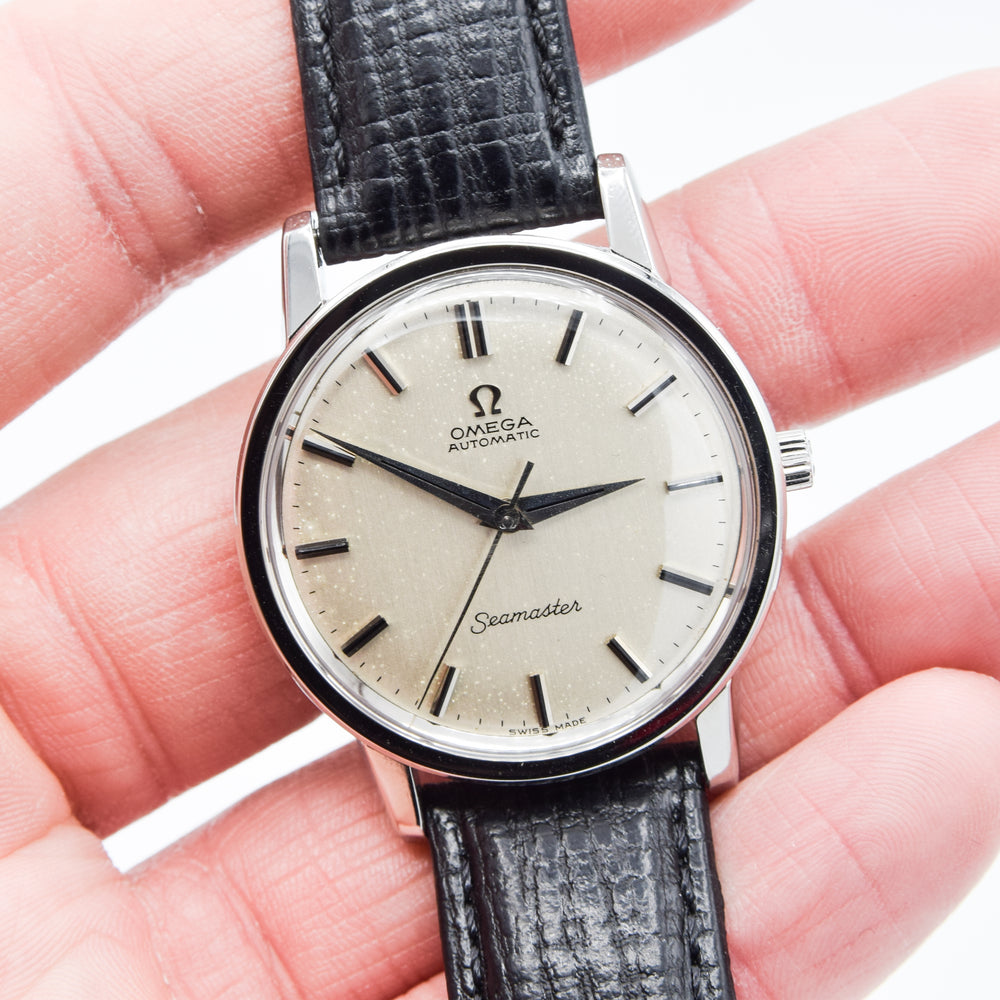 1965 Omega Seamaster Automatic Model 165003 with Satin Silvered Dial in Stainless Steel