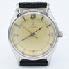 1950 Omega Bumper Automatic with Patina Dial Model 2635 in Stainless Steel