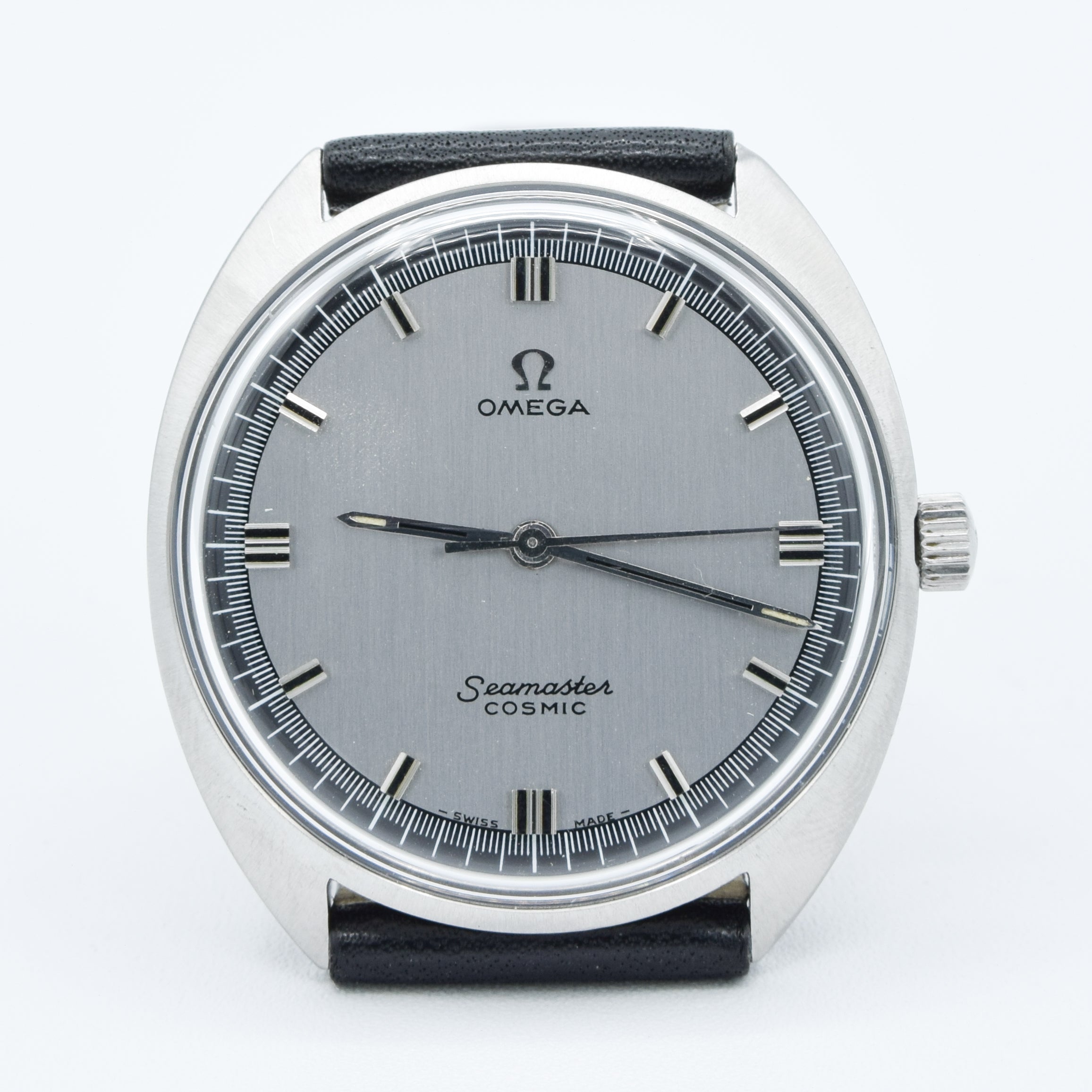 1970 Omega Seamaster Cosmic Model 136.017 Two Tone Graphite Dial in St ...