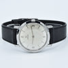 1960 Omega Calatrava-Style Manual Wind Unisex Watch Model 111.022 with Satin Silver Dial in Stainless Steel