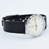 1960 Omega Calatrava-Style Manual Wind Unisex Watch Model 111.022 with Satin Silver Dial in Stainless Steel