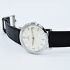 1960 Omega Calatrava-Style Manual Wind Unisex Watch Model 111.022 with Satin Silver Dial in Stainless Steel