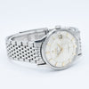 1962 Omega Constellation with Stunning Cross-Hair Pie Pan Model 14902 with Dog Legs on Flat Beads of Rice Bracelet