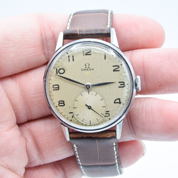 1944 Rare Omega 'Teddington' Red Star Wristwatch Model 2271 Cal. 30T2 Brazilian Market WW2