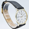 1990s Longines "Presence" Solid 9ct Super Slim Gold Dress Watch with Classic Roman Numeral Dial