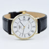 1990s Longines "Presence" Solid 9ct Super Slim Gold Dress Watch with Classic Roman Numeral Dial