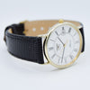 1990s Longines "Presence" Solid 9ct Super Slim Gold Dress Watch with Classic Roman Numeral Dial