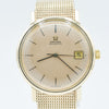 1974 Omega Automatic Date Model 366.5461 with Champagne Dial in Solid 9ct Gold on Bracelet with Box