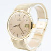 1974 Omega Automatic Date Model 366.5461 with Champagne Dial in Solid 9ct Gold on Bracelet with Box