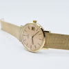 1974 Omega Automatic Date Model 366.5461 with Champagne Dial in Solid 9ct Gold on Bracelet with Box