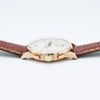 1950s Jumbo Chronograph Suisse Javil Wristwatch in 37mm Solid 18ct Pink Gold Case with Landeron Cal 48