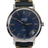 1960s Zenith Automatic Date 28800 Model 1209 with Original Metallic Stunning Blue Dial 36mm
