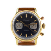 1970s Rone Valjoux Chronograph with Blue Dial in Gold Plate