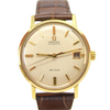 1969 Omega Automatic De Ville Date Model 166.5020 in Solid 18k Gold with Satin Dial