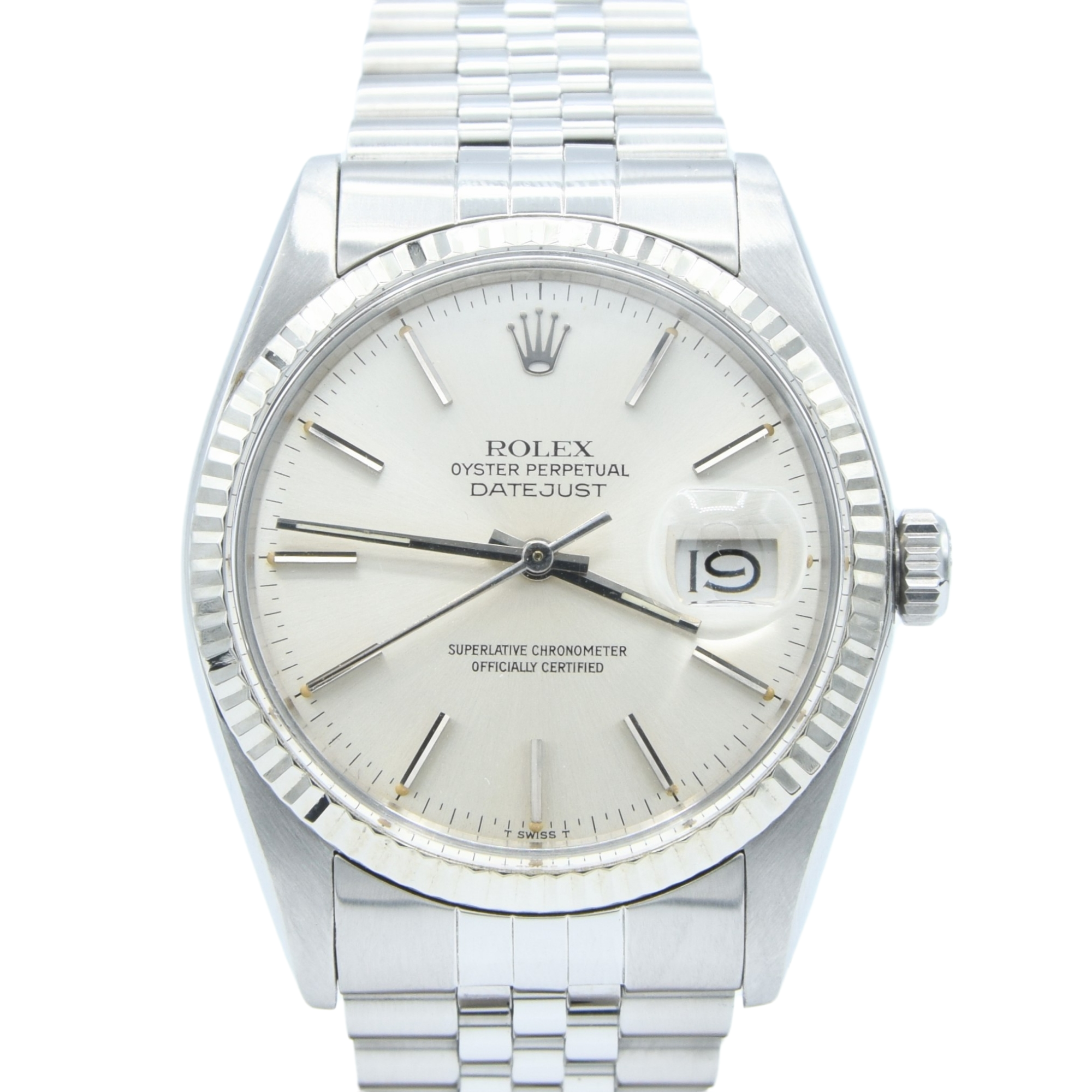 1978 Stunning Rolex Steel Oyster Perpetual Datejust with Fluted