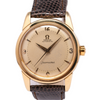 1958 Rare Omega Seamaster Automatic with Two Tone Dial in Solid Heavy 18ct Gold Dennison English Omega Case