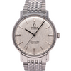 1967 Omega Seamaster Automatic De Ville Linen Dial Model 165.020 Cal 552 on Flat Beads of Rice Bracelet