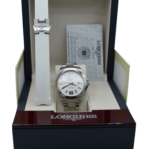 2016 Longines Conquest Automatic Watch Model L3.676.4.86.6 in 39mm