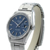 1971 Rolex Oyster Perpetual Date Model 1501 with Mosaic Blue Dial and Engine-Turned Bezel in Stainless Steel