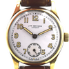 JW Benson with Arabic Numerals, Enamel Dial and Original Box in 9ct Gold 1946