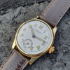 JW Benson with Arabic Numerals, Enamel Dial and Original Box in 9ct Gold 1946