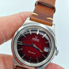 1972 Omega Genève Automatic Date in Stainless Steel Model 166.0168 with Original 'Fume Red' Dial
